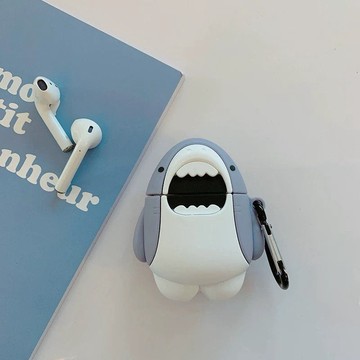 療癒系網紅IG小黑毛煤炭球AirPods pro保護套蘋果軟矽膠無線藍牙耳機AirPods1/2保護殼