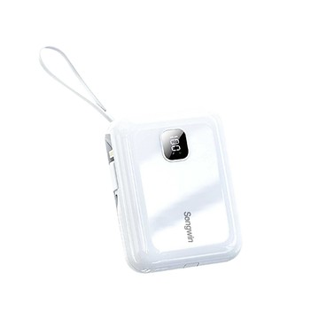 SONGWIN PD/QC快充 10000mAh 22.5W 可拆式自帶雙線/LED數顯行動電源