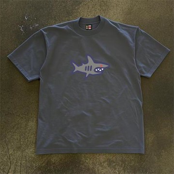 搞錢做慈善 260克重磅純棉！美式港風短袖防曬服男女夏季寬松上衣