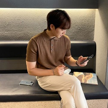 夏季流行純色polo衫短袖男韓版潮流休閑翻領針織衫t恤上衣男士