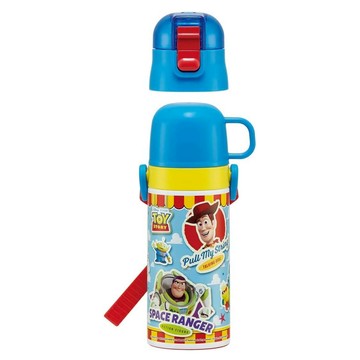 Skater 不鏽鋼保溫水壺 直飲 + 杯蓋組  玩具總動員  420ml  1組