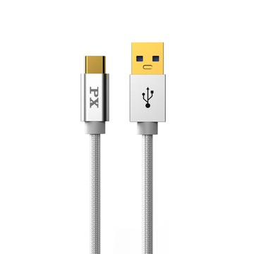 PX UAC3-2W USB3.1 Gen1 A-to-USB-C Type-C 2M閃充快充2米充電傳輸線白