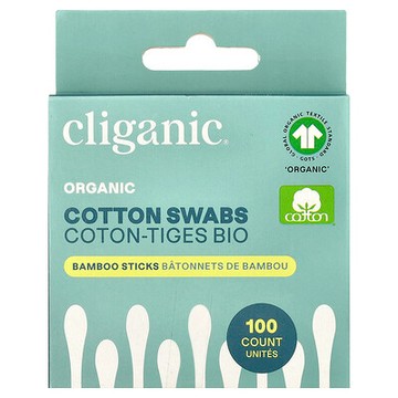 Cliganic, 有機棉籤，100 支