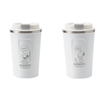 優貝選 SNOOPY 史努比恬靜生活 萬用不鏽鋼咖啡杯/辦公杯/馬克杯350ML