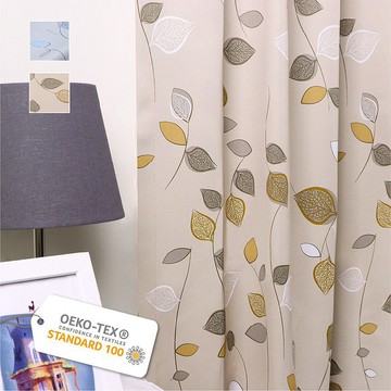 捷安傢飾Home Desyne│MIT│手工製作│遮光窗簾│落葉知秋│織帶
