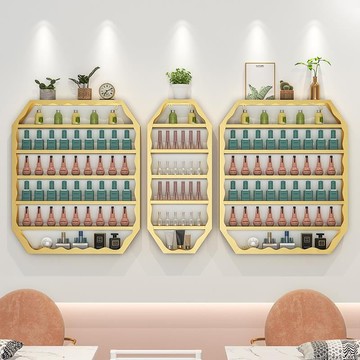 免運 開立發票 公司貨 壁掛架 美甲架 置物架 墻上置物架 ins簡約美甲展示架指甲油膠架子網紅收納掛架墻上鐵藝置物架掛墻AA0820