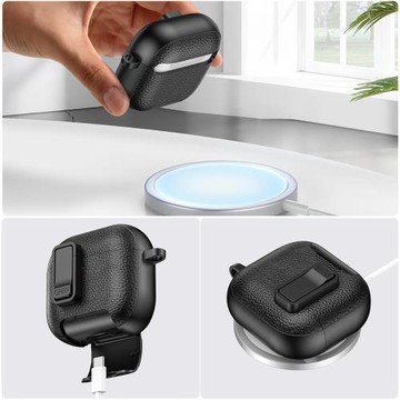 適用蘋果Airpods pro3保護套無線藍牙耳機殼帶鎖扣支架pro2保護殼4代