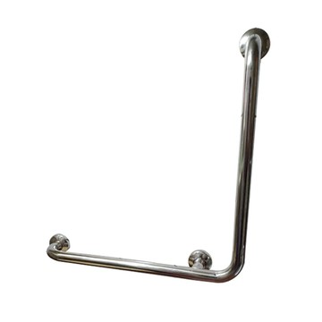 【海夫健康生活館】斜坡板專家 304不鏽鋼 L型安全扶手 管徑31.8mm/管徑38.1mm(SL318/SL381)