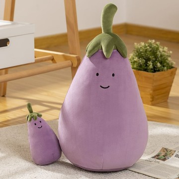 ✨臺灣出貨✨【解壓神器】公仔茄子先生毛絨玩具公仔解壓茄情人節禮物送女朋友