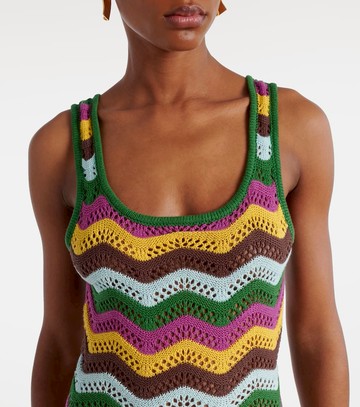 Bananhot Lindsay striped crochet minidress