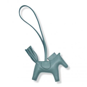 HERMES 愛馬仕 Rodeo PM 小馬吊飾 (天空藍 Ciel)