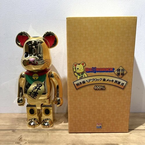 BE@RBRICK 招き猫 昇運 弐 金メッキ 400％