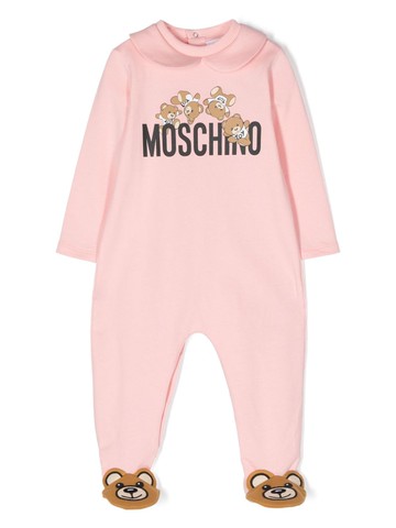 Moschino Kids - Teddy Bear-print pajamas - kids - Cotton - 9-12 - Pink