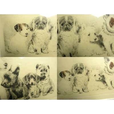 クルト・メイヤー＝エバーハート銅版画犬の絵画ジャックラッセル