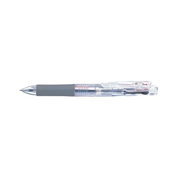 （まとめ） ゼブラ 3色ボールペン サラサ3 透明軸 〔×20セット〕