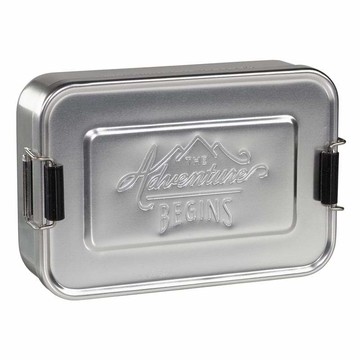 掀蓋式多功能點心盒/收納盒-銀色