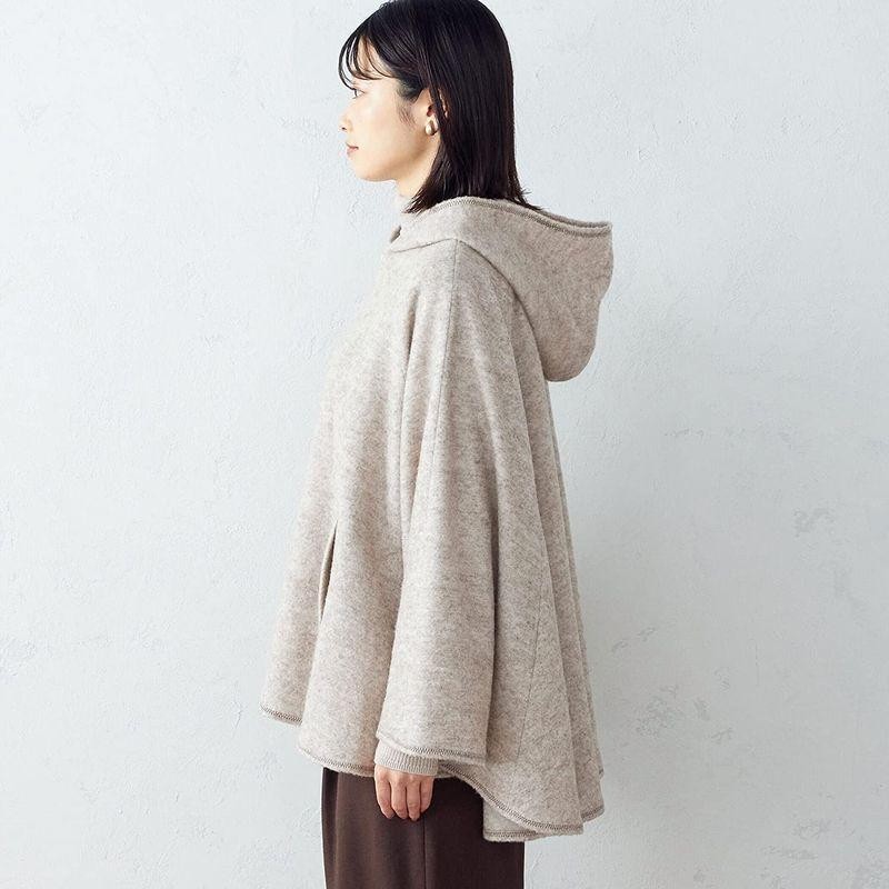 COMME CA ISM ポンチョコート F ベージュ 12-26WA02-202 | LINE