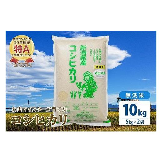 ふるさと納税 新潟県 上越市 令和5年産 お米マイスターが育てた上越産コシヒカリ10kg(5kg×2)無洗米　精米