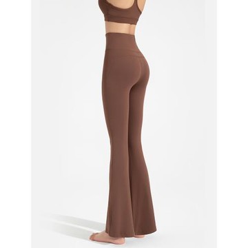 蘇派淘寬松微喇叭褲瑜伽褲高腰提臀收腹健身褲跑步啞光普拉提女秋