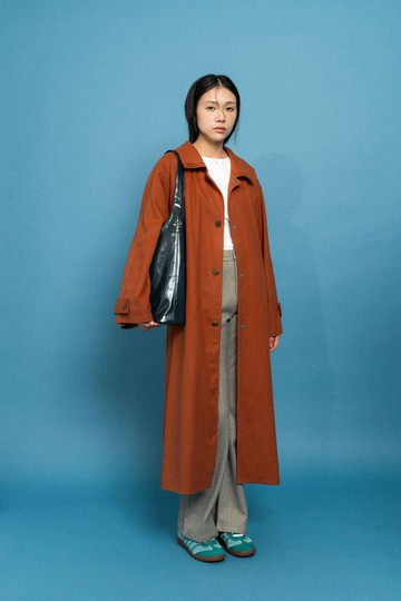 橙色寬鬆大衣 Orange Oversized Coat