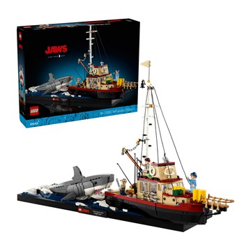 樂高 LEGO 21350 Jaws 積木組 重現經典電影場景 1497片裝 18歲以上適用  大白鯊  1入