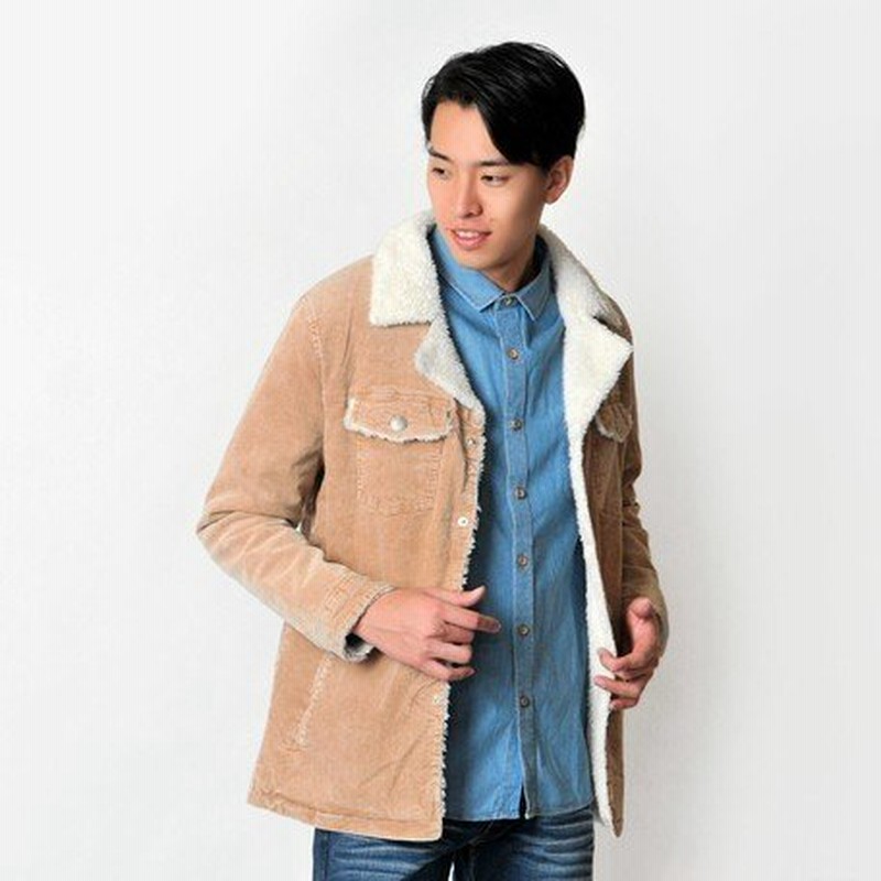 ジャケット メンズ コーデュロイ 裏ボア ランチジャケット コンチョボタン ストレッチ 通販 Lineポイント最大0 5 Get Lineショッピング