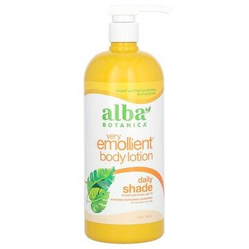 Alba Botanica, 超潤膚身體乳，日常抗曬，SPF 15，32 液量盎司（946 毫升）