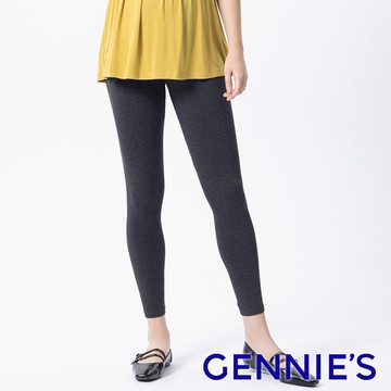 Gennies奇妮 簡約休閒素面長褲(灰T4H47)