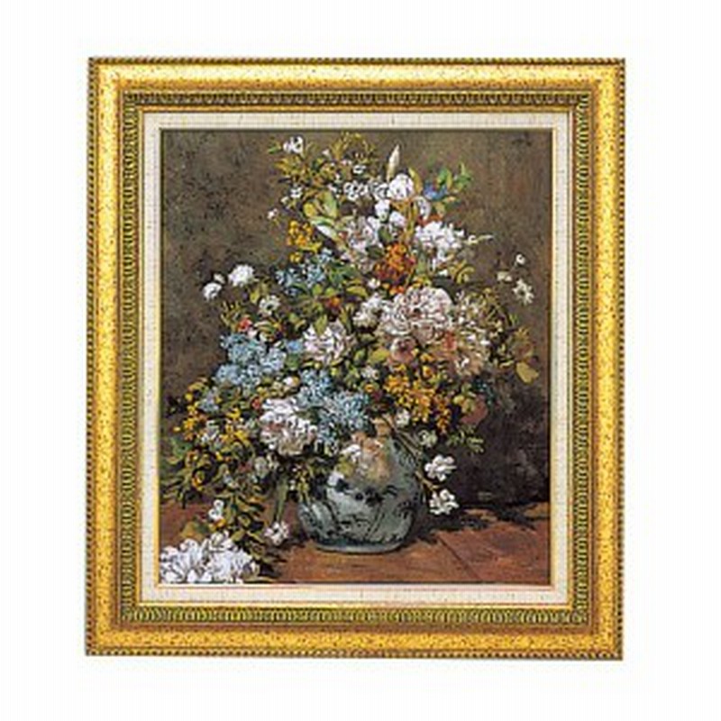 ルノワール 花瓶の中の花 複製画 - 絵画