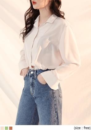 韓國空運 - 柔滑膚觸西裝領襯衫 WITH CELEBRITY _ IRENE(RED VELVET)