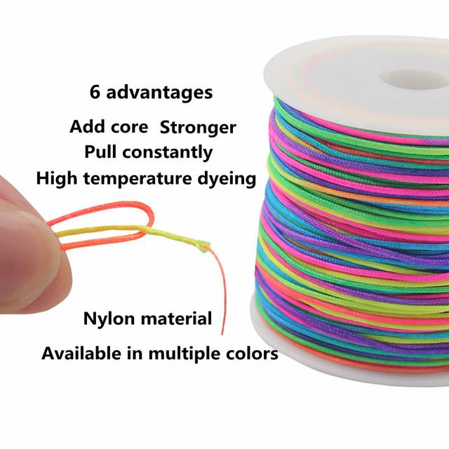 45ヤード ロールのナイロンコード,中国のカマクラメ中国のブレスレット,編組コード,DIYアクセサリー,手工芸品,ビーズの縫製