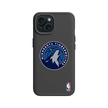 iPhone 15 SolidX 黑 - NBA - Logo-明尼蘇達灰狼 Minnesota Timberwolves