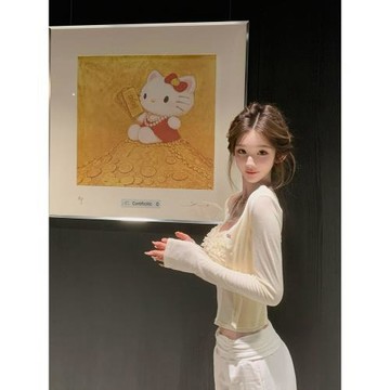 JMSHOP 慵懶神褲 天絲亞麻休閑褲女設計夏針織拼接腰頭中低直筒褲
