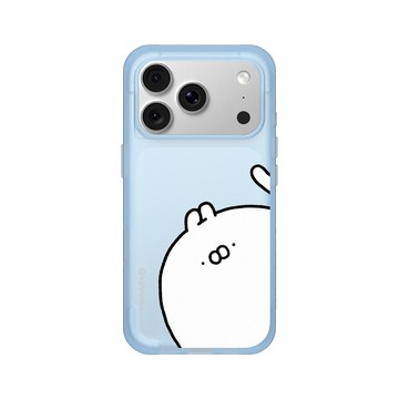 iPhone 18 Pro SolidX 晴空藍 - Ugly Rabbit 醜白兔 - 大臉經典款