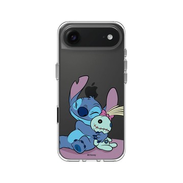 iPhone Air Clear Case（相機按鈕） 透明 - 迪士尼-史迪奇 Disney Stitch - 史迪奇 - 史迪奇與Scrump