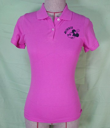 【震撼精品百貨】米奇/米妮 Micky Mouse POLO衫 桃 震撼日式精品百貨