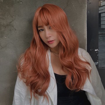 台灣現貨 魔髮樂 全頂假髮 長捲髮 C0351︱安娜貝爾 橘髮 橘色 假髮 造型假髮 萬聖節假髮