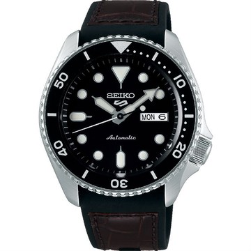 seiko SK037 精工5號 Sports 系列 4R36-07G0C(SRPD55K2) 運動時尚潮流機械腕錶 皮帶款/黑 42.5mm 特殊商品不配合店家優惠券｜樂天全館特惠中★指定刷卡回饋10%