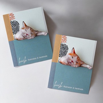 小憩貓咪胸針 (酣睡 / 醒來)