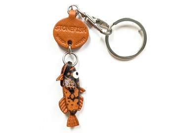 鮋魚 迷你 真皮鑰匙圈 手作 日本製 立體造型 VANCA