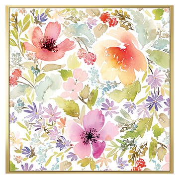 BOLUO GALLERY 菠蘿選畫所 繽紛花海 掛畫 BFWF4405G  40 x 40cm  金色