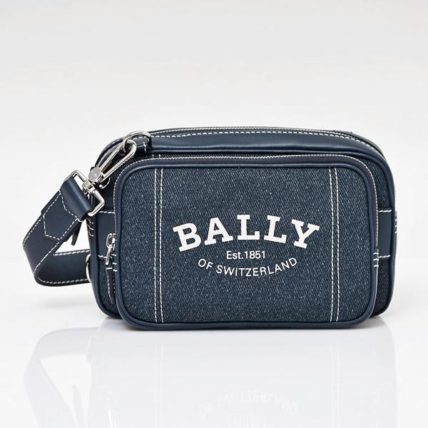 バリー BALLY ナイロン×レザー デニム風 3WAY ショルダーバッグ バリー BALLY ナイロン×レザー デニム風 3WAY ショルダーバッグ