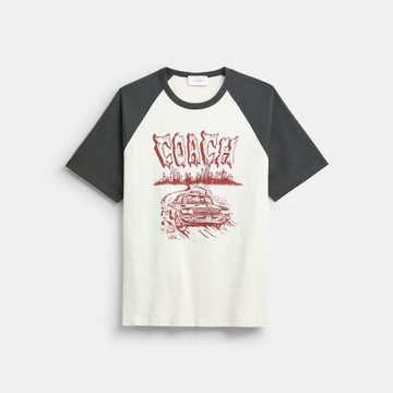 棉質 CAB 圖案插肩袖 T-SHIRT