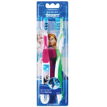 Oral-B 歐樂B 冰雪奇緣兒童牙刷 第四階段  顏色隨機  2支  1組