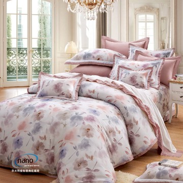 兩用被床包四件組 /60棉絲二重奏 /2451紛花築夢