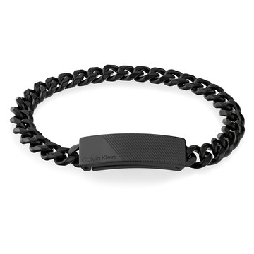 Calvin Klein CK Architectural Lines 簡約手鍊-黑 35000418