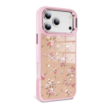 iPhone 全系列 軍規防摔合金框隱形立架鏡面鑽殼-小清新-蘆莉草