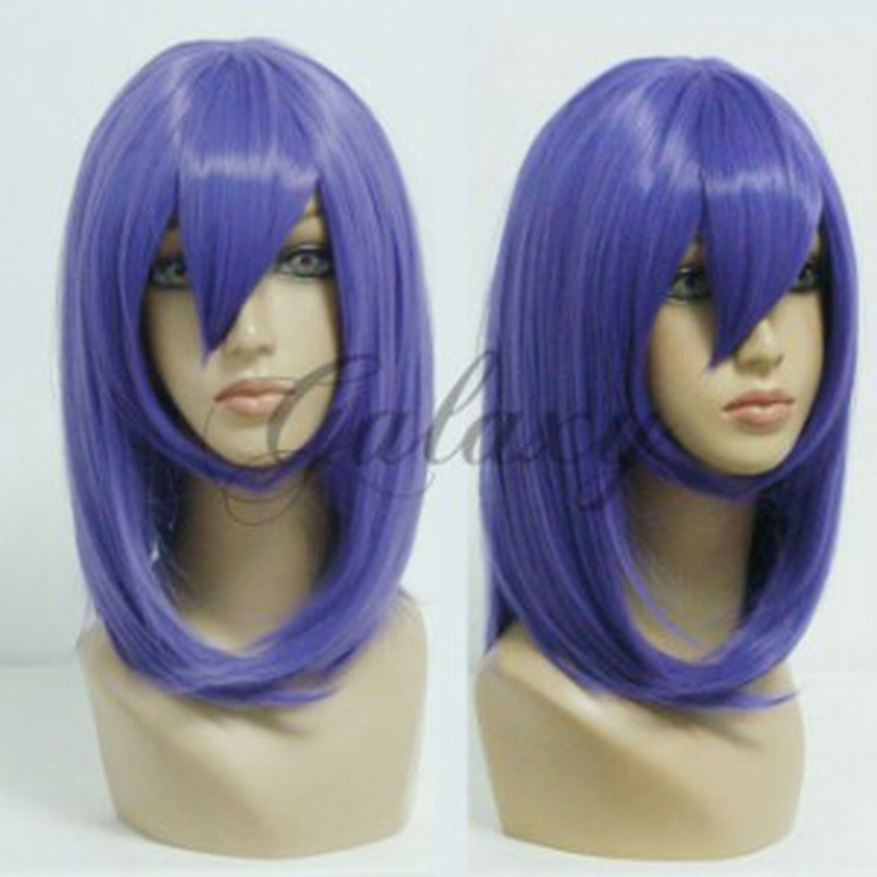 雲居一輪 エコー 枝垂蛍 長門有希 セミロング パープル コスプレウィッグ Wig 191a 通販 Lineポイント最大1 0 Get Lineショッピング