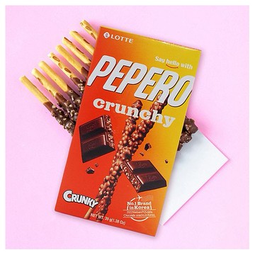 LOTTE 樂天~PEPERO脆心巧克力口味餅乾棒(39g)