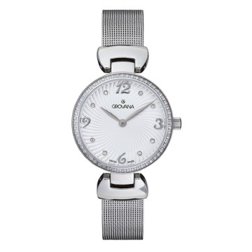 GROVANA瑞士錶 石英女錶(4485.7132)-白面x米蘭帶/32mm